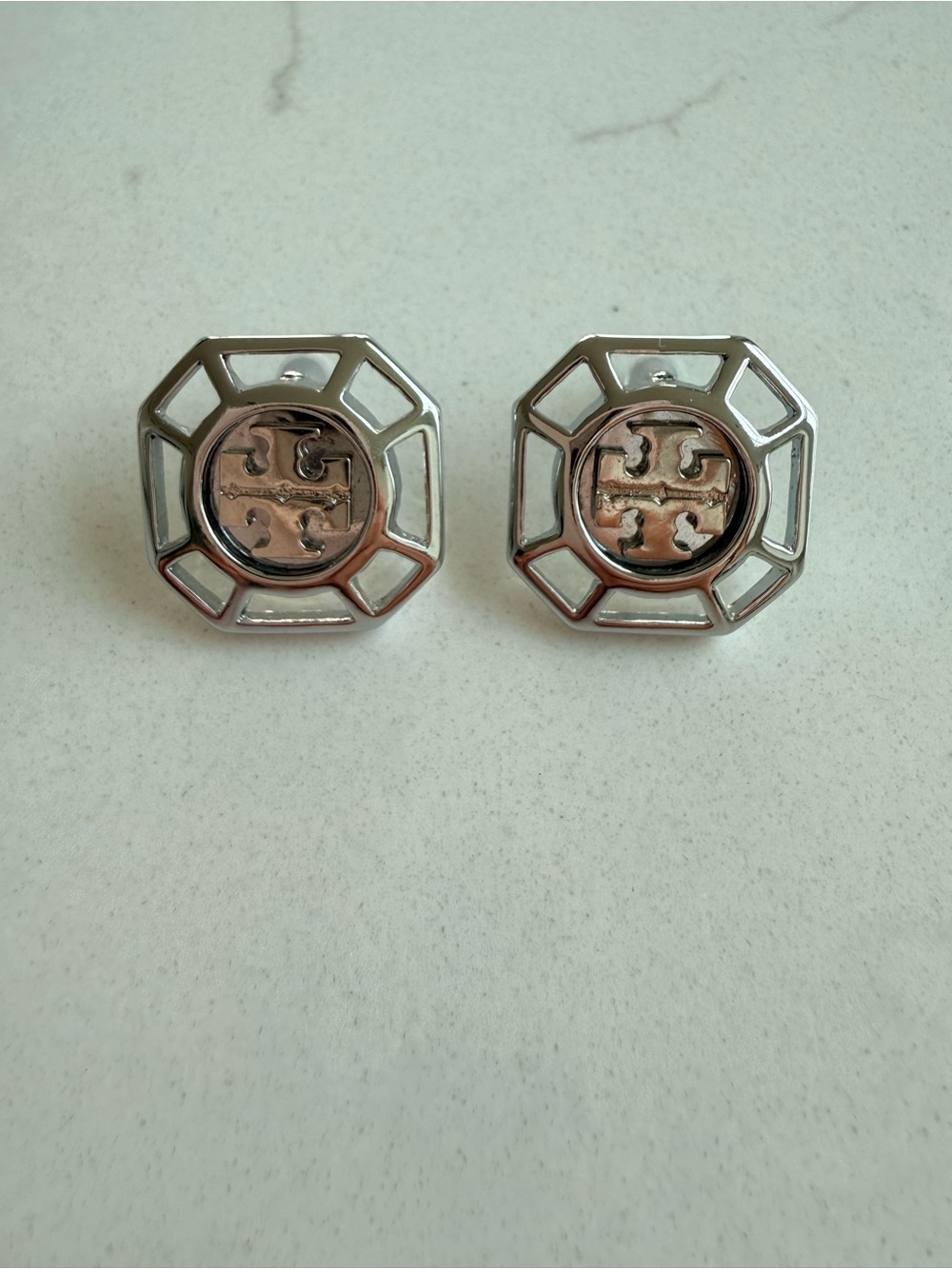 Tory Burch Silver Earrings